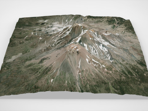 Mount Shasta California United States 3D Model