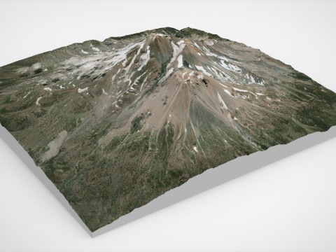 Mount Shasta California United States 3D Model
