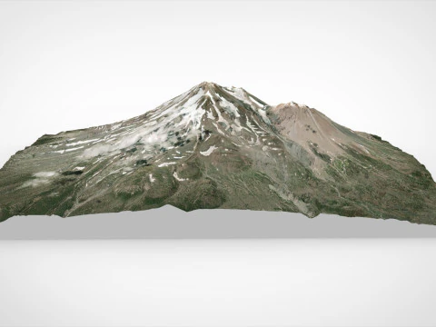 Mount Shasta California United States 3D Model