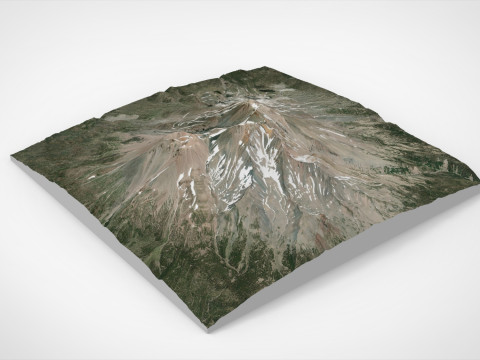 Mount Shasta California United States 3D Model
