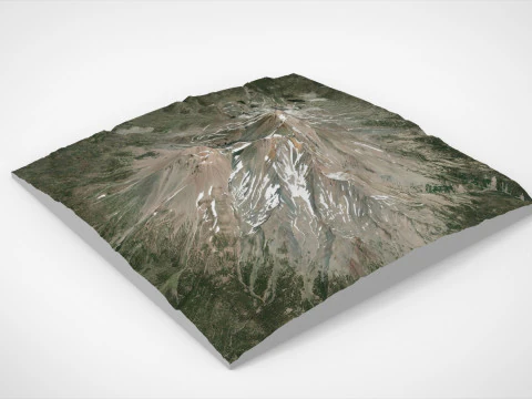 Mount Shasta California United States 3D Model