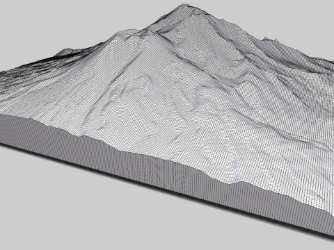 Mount Shasta California United States 3D Model