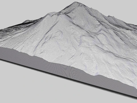 Mount Shasta California United States 3D Model