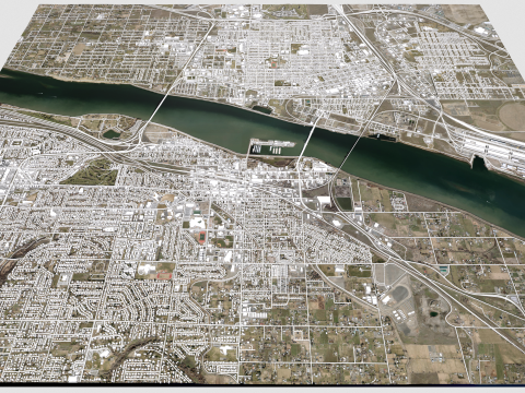 Cityscape Kennewick United States Modelo 3D
