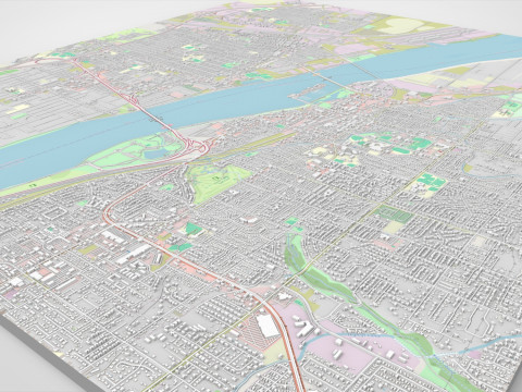 Cityscape Kennewick United States Modelo 3D