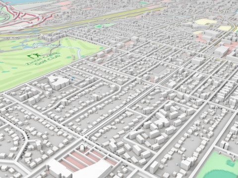 Cityscape Kennewick United States Modelo 3D