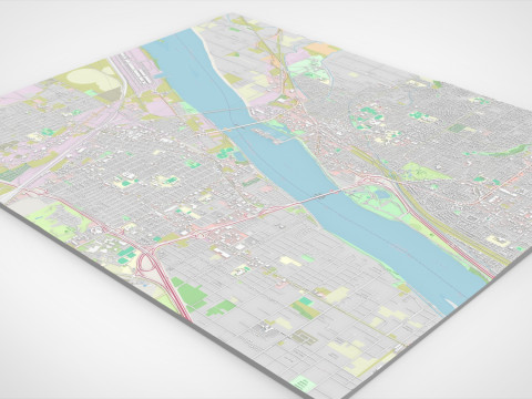 Cityscape Kennewick United States Modelo 3D