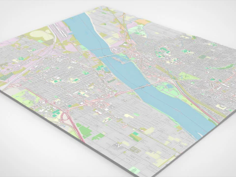 Cityscape Kennewick United States 3D Model