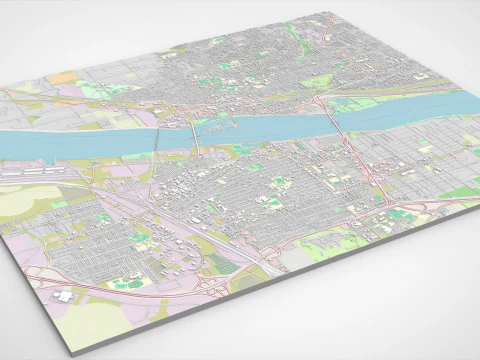 Cityscape Kennewick United States 3D Model