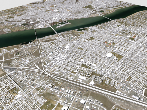 Cityscape Kennewick United States Modelo 3D