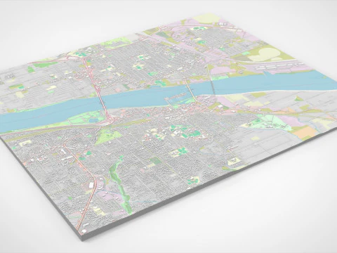 Cityscape Kennewick United States 3D Model