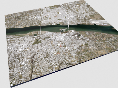 Cityscape Kennewick United States Modelo 3D