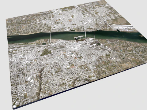 Cityscape Kennewick United States 3D Model
