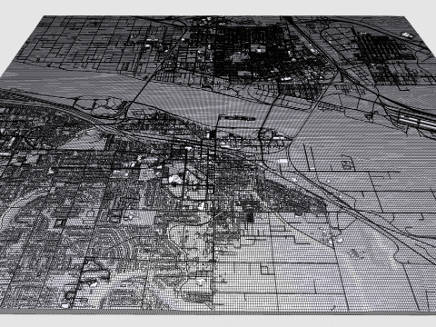 Cityscape Kennewick United States Modelo 3D