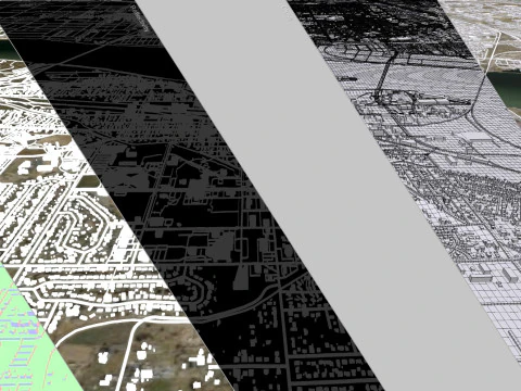 Cityscape Kennewick United States 3D Model