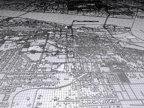 Cityscape Kennewick United States 3D Model