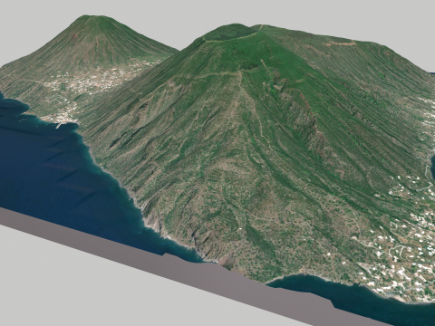 Island Salina Italy 3Dモデル