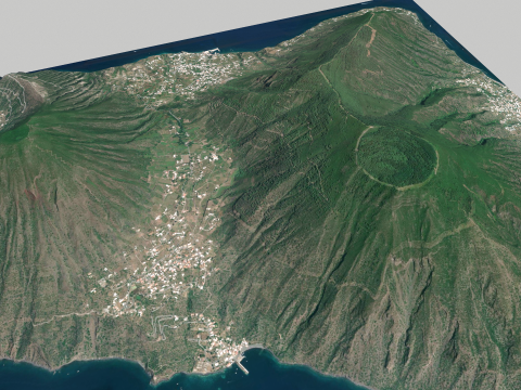Island Salina Italy 3Dモデル