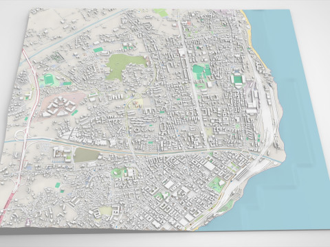 Cityscape Reggio Calabria Italy 3Dモデル