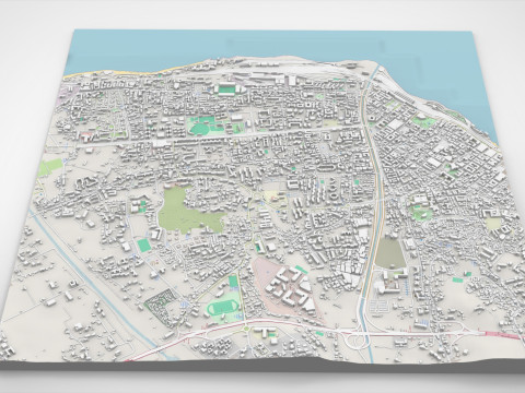 Cityscape Reggio Calabria Italy 3D Model