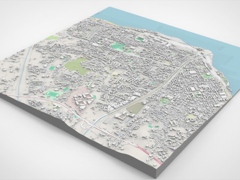 Cityscape Reggio Calabria Italy 3D Model