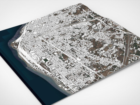 Cityscape Reggio Calabria Italy 3D Model