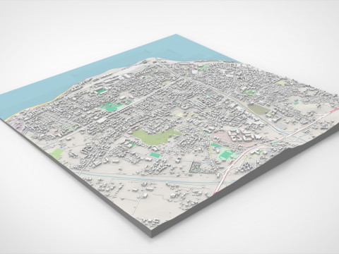 Cityscape Reggio Calabria Italy 3D Model