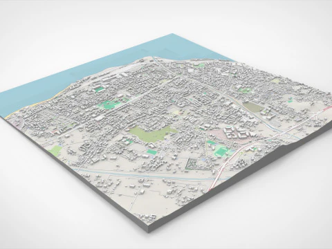 Cityscape Reggio Calabria Italy 3D Model