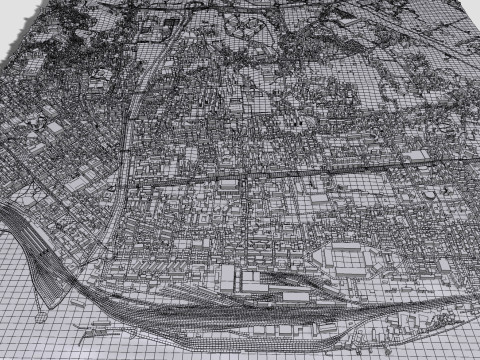 Cityscape Reggio Calabria Italy 3D Model