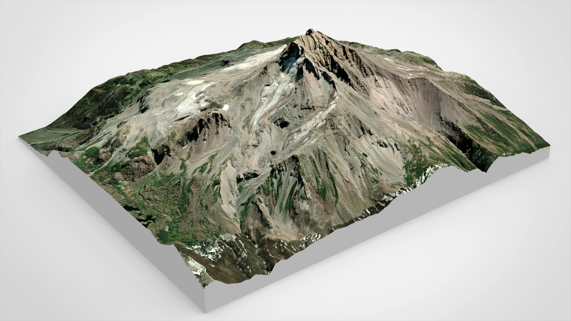 Mount Jefferson United States 3D Model .c4d .max .obj .3ds .fbx .stl .blend 
