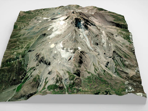 Mount Jefferson United States 3D Model