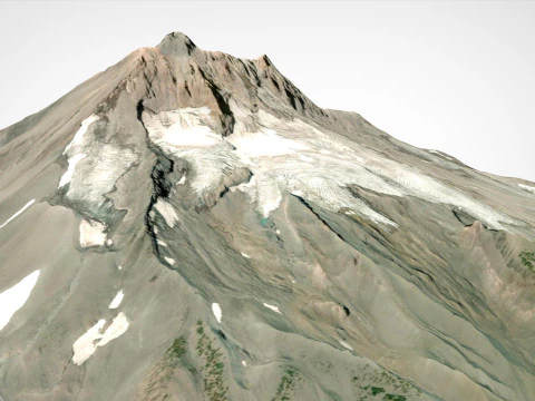 Mount Jefferson United States 3D Model