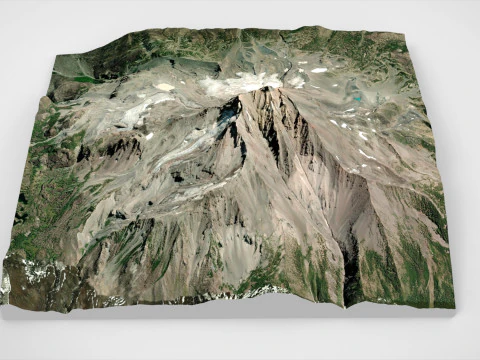 Mount Jefferson United States 3D Model