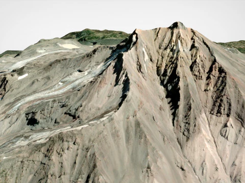 Mount Jefferson United States 3D Model