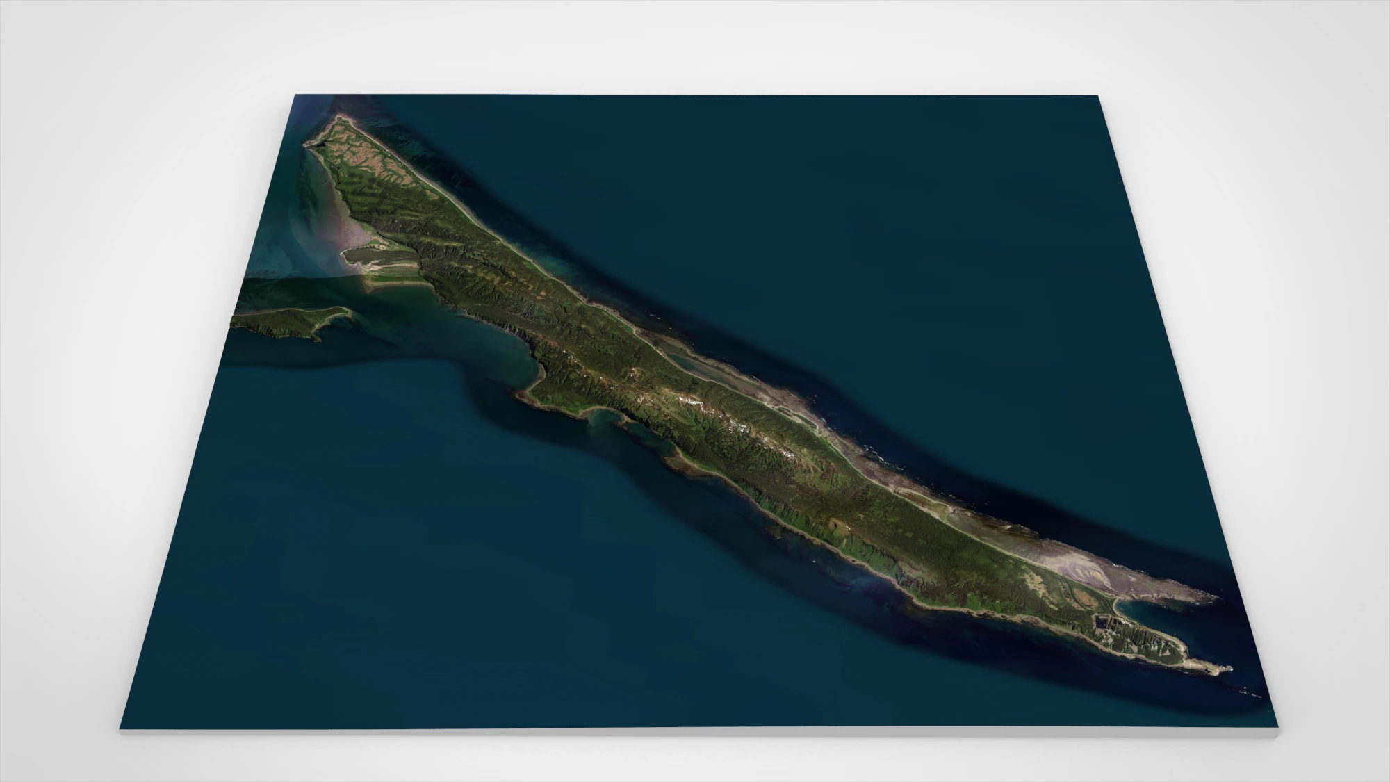 Ilha de caiaque no Alasca, EUA Modelo 3D .c4d .max .obj .3ds .fbx .stl .blend 