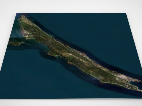 Kayak Island Alaska USA Model 3D