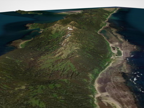 Kayak Island Alaska USA 3D Model