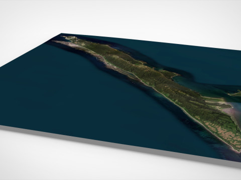 Kayak Island Alaska USA 3D Model