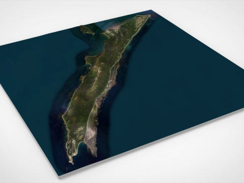 Kayak Island Alaska USA 3D Model