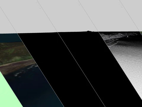 Ilha de caiaque no Alasca, EUA Modelo 3D