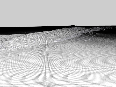 Ilha de caiaque no Alasca, EUA Modelo 3D