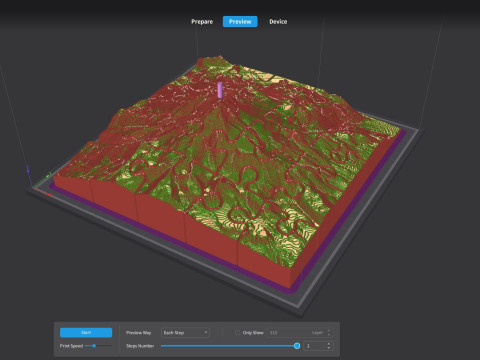 Mount Jefferson United States 3d puzzle 3D print model 3D 모델