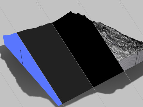 Mount Jefferson United States 3d puzzle 3D print model 3D 모델