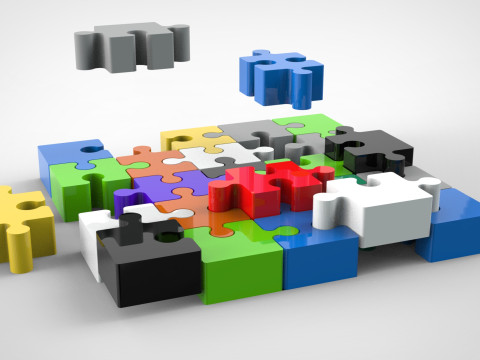 Puzzle 3D print model 3D 模型