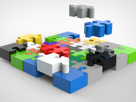Puzzle 3D print model 3D Model
