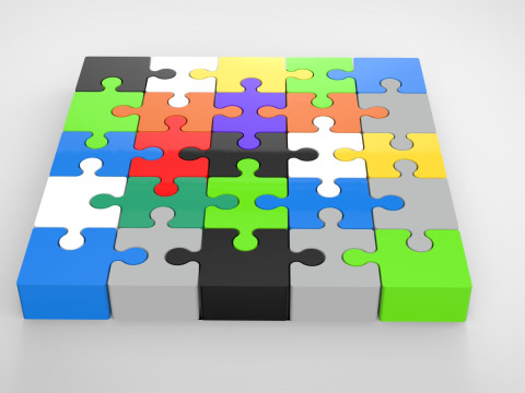 Puzzle 3D print model 3D Model