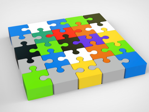 Puzzle 3D print model 3D Model