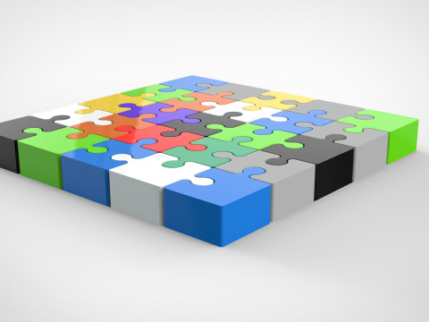 Puzzle 3D print model 3D Model