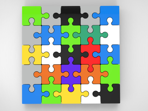 Puzzle 3D print model 3D Model