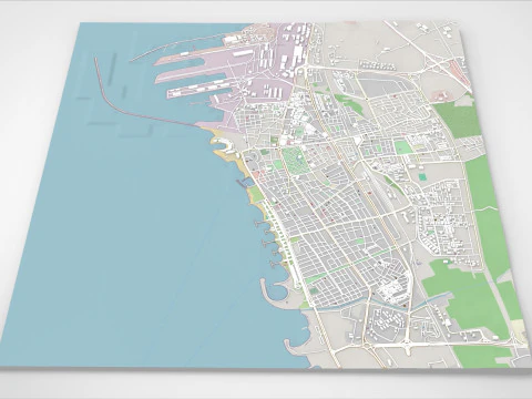Cityscape Tartus Syria 3D Model